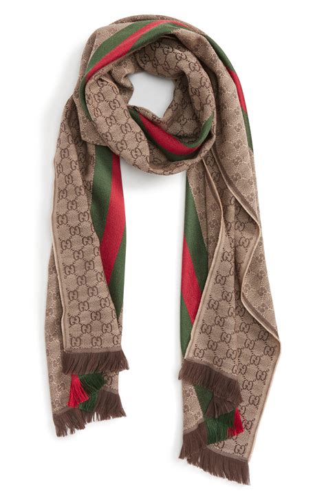 NEW Luxury Genuine GUCCI Scarf Shawl with 2 Tone 